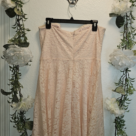 1X Forever 21 strapless lacey dress - Picture 2 of 3